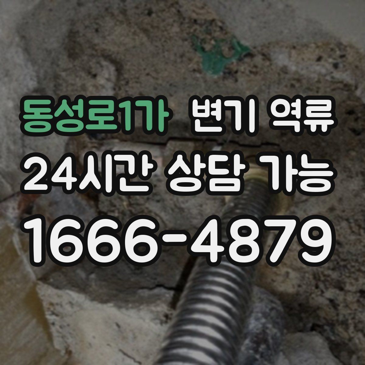 동성로1가 변기 역류 작업자 도착 전 현장에서 할 수 있는 준비