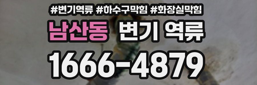 남산동 변기 역류