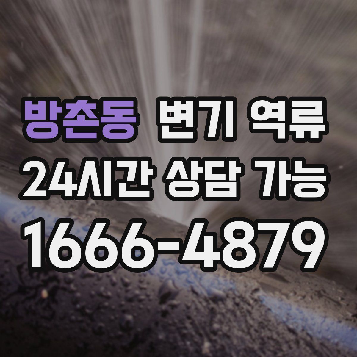 방촌동 변기 역류