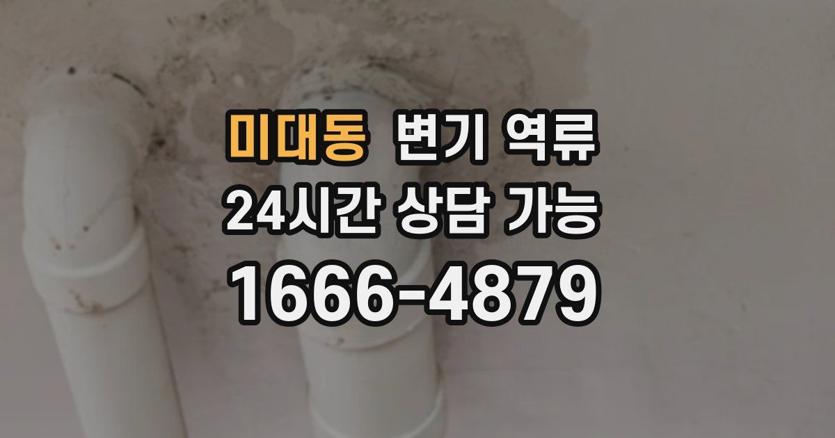 미대동 변기 역류