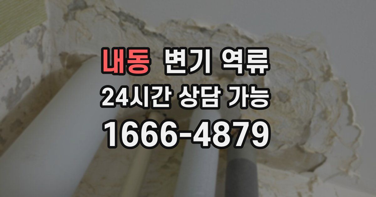 내동 변기 역류