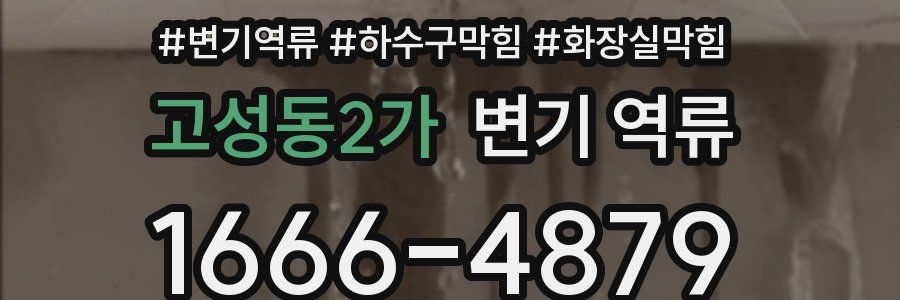 고성동2가 변기 역류
