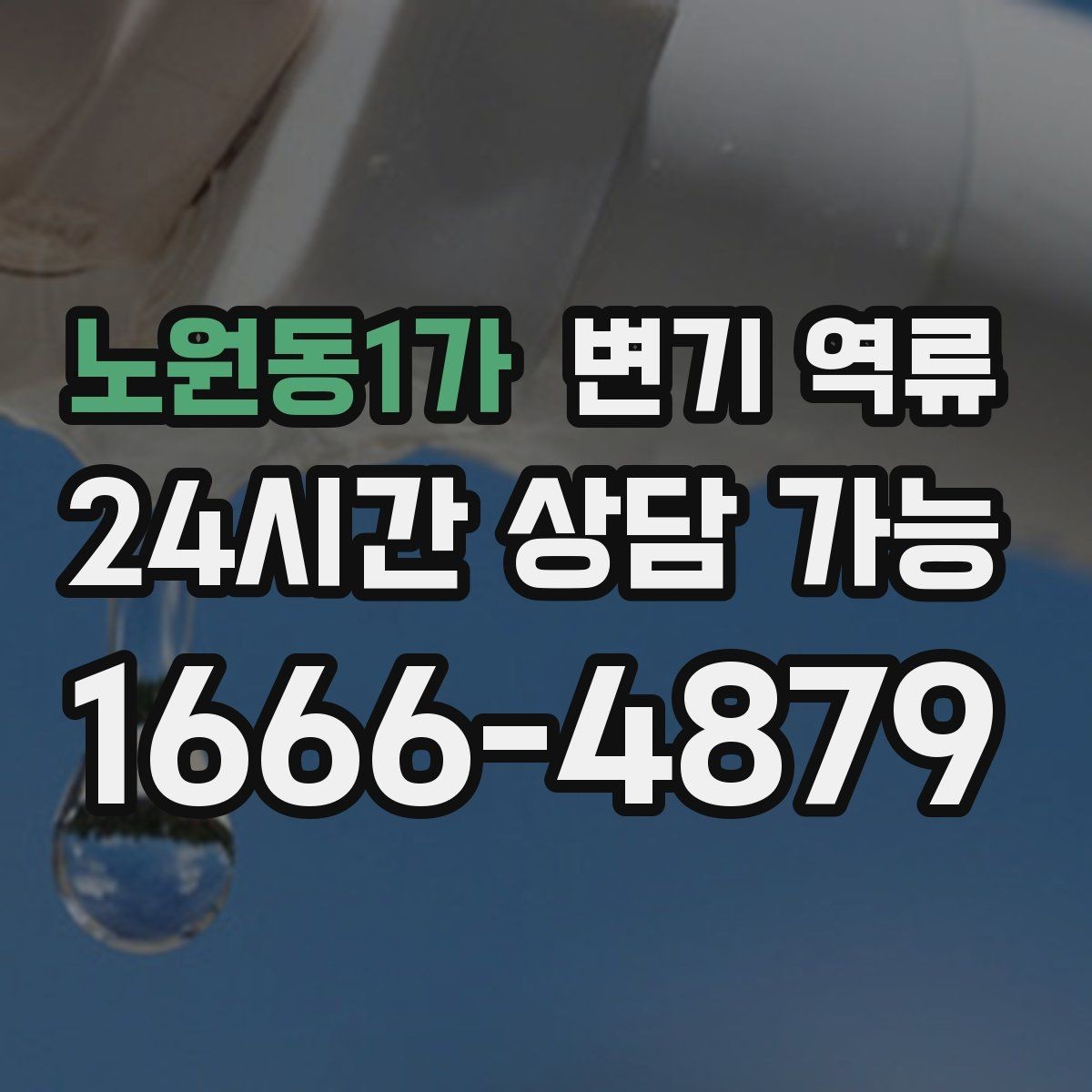 노원동1가 변기 역류 우리 집만 역류하면 먼저 확인할 포인트