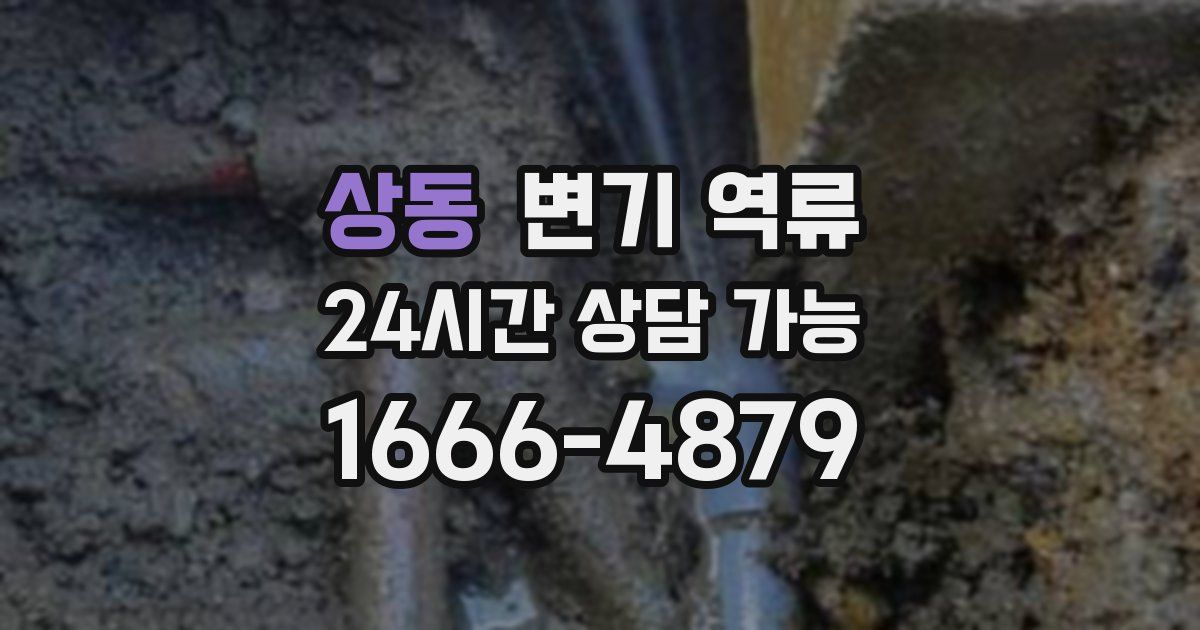 상동 변기 역류