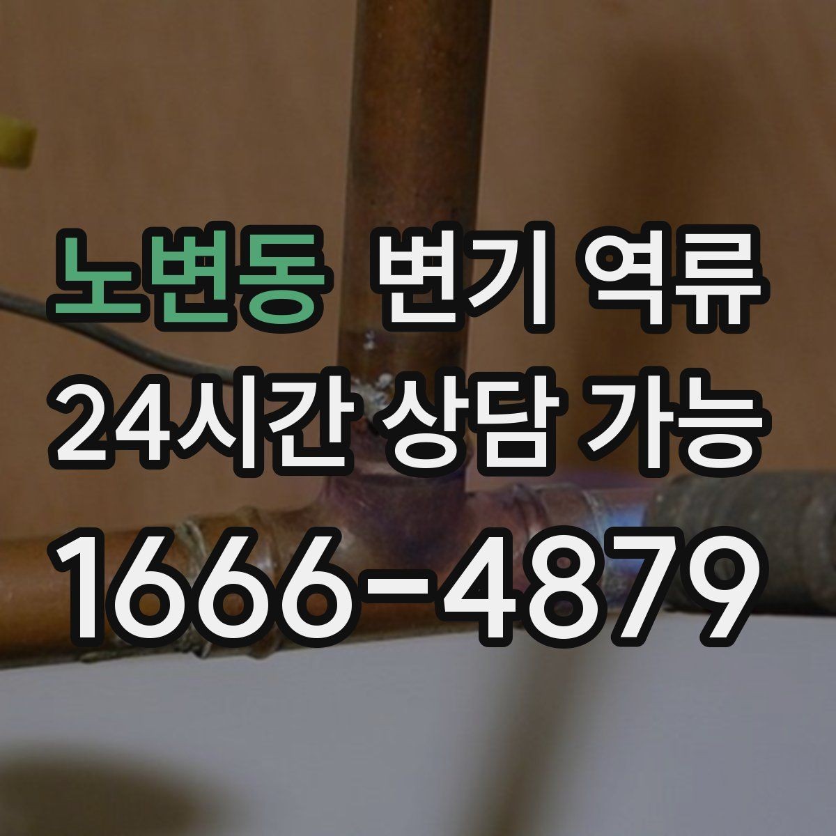 노변동 변기 역류 물이 천천히 내려가다 다시 차오르는 경우