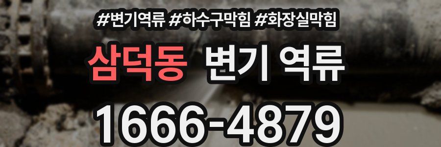 삼덕동 변기 역류