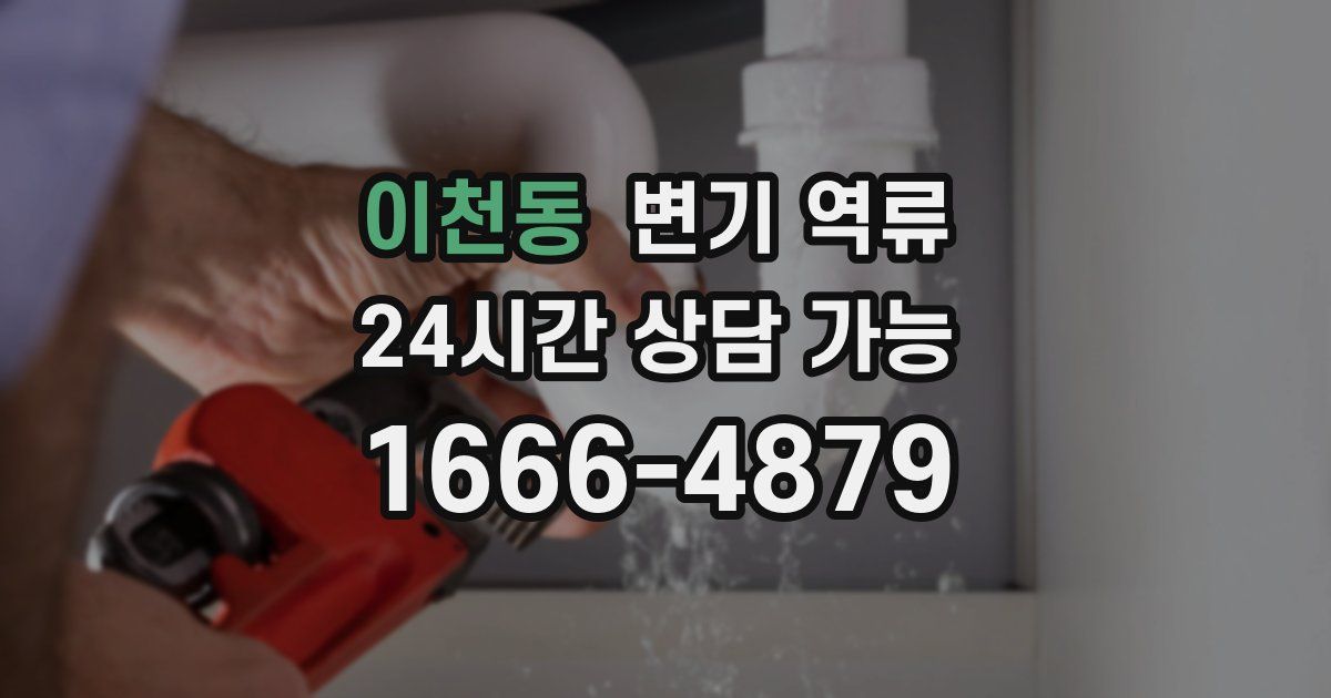 이천동 변기 역류