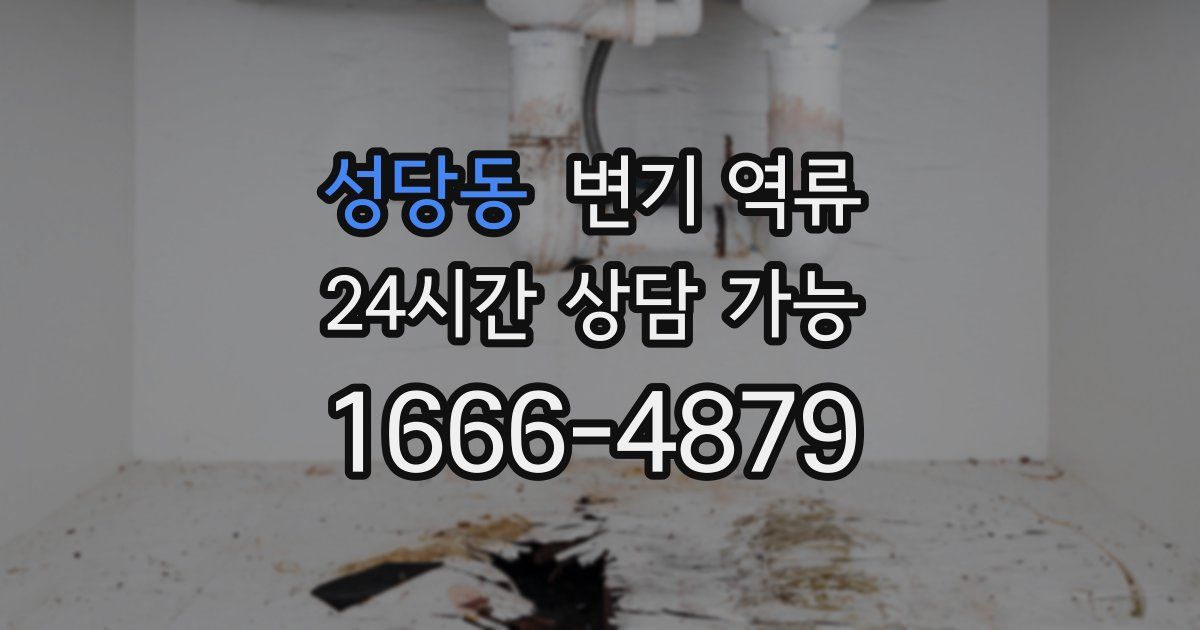 성당동 변기 역류