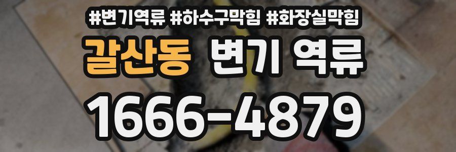 갈산동 변기 역류