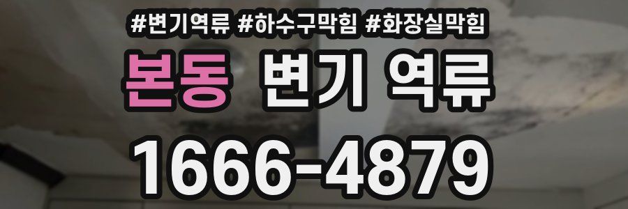 본동 변기 역류