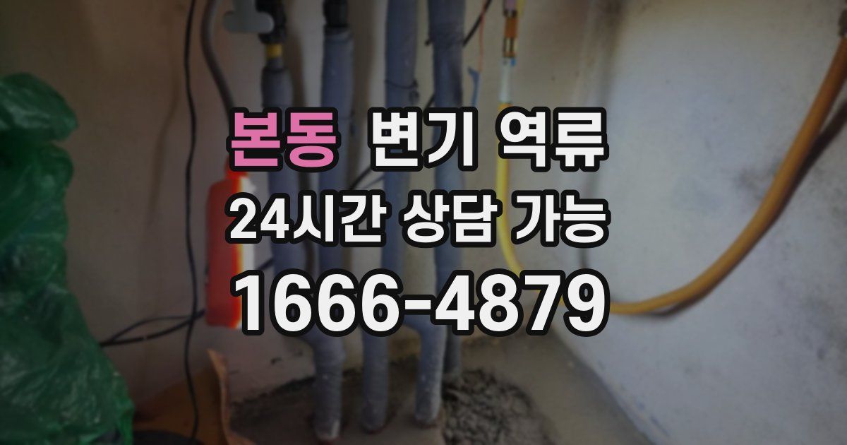 본동 변기 역류