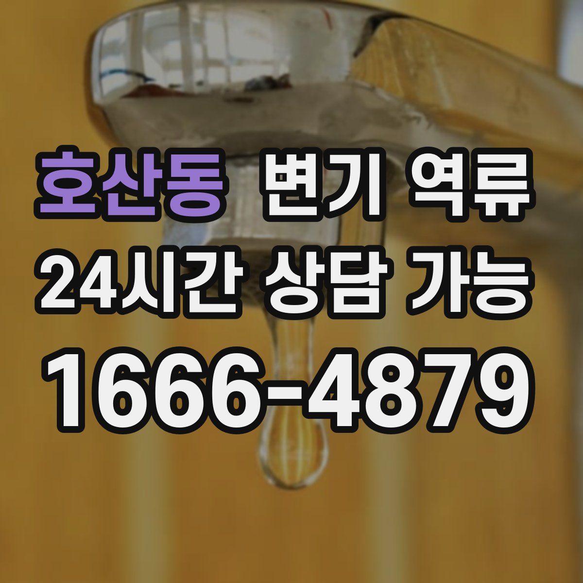 호산동 변기 역류