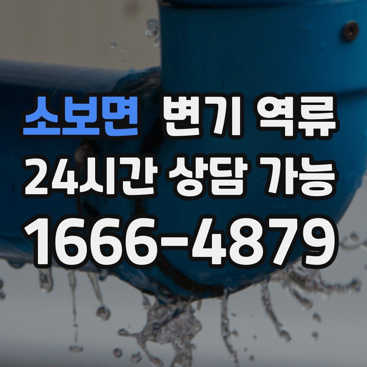 소보면 변기 역류 변기 수위가 평소보다 높아진 채로 유지될 때