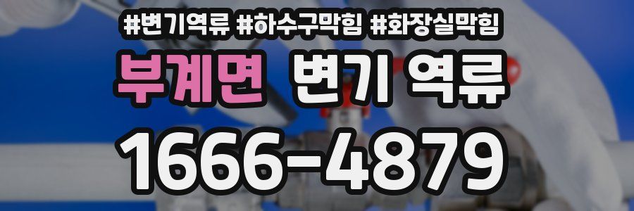 부계면 변기 역류
