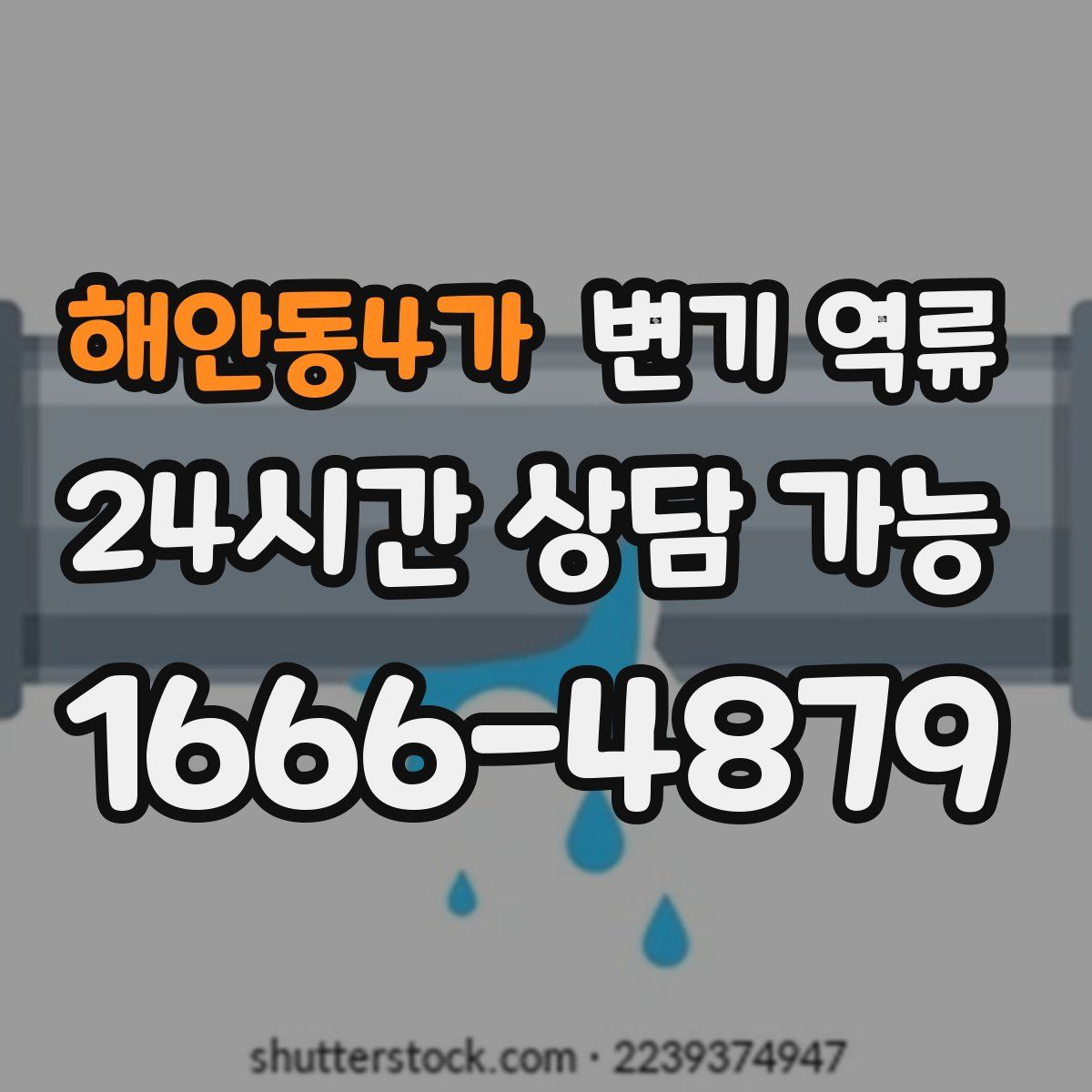 해안동4가 변기 역류