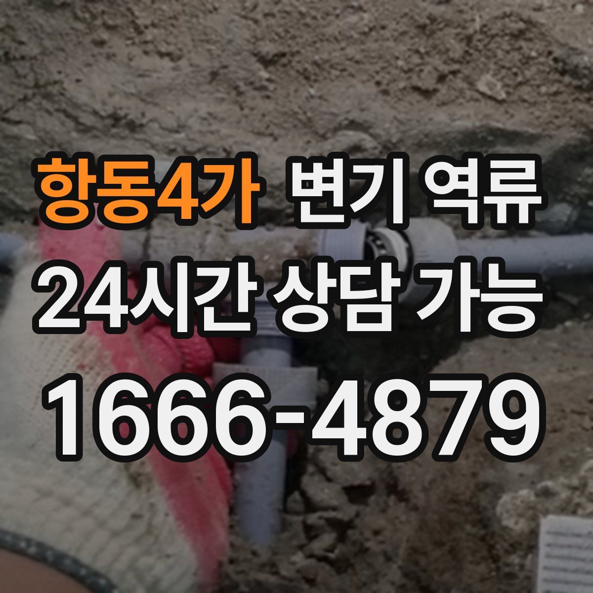 항동4가 변기 역류