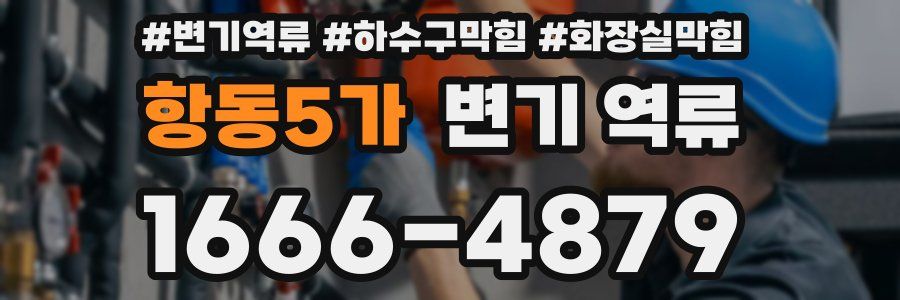 항동5가 변기 역류