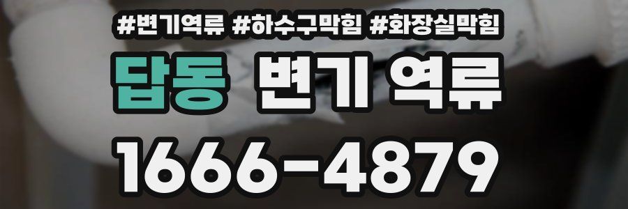 답동 변기 역류