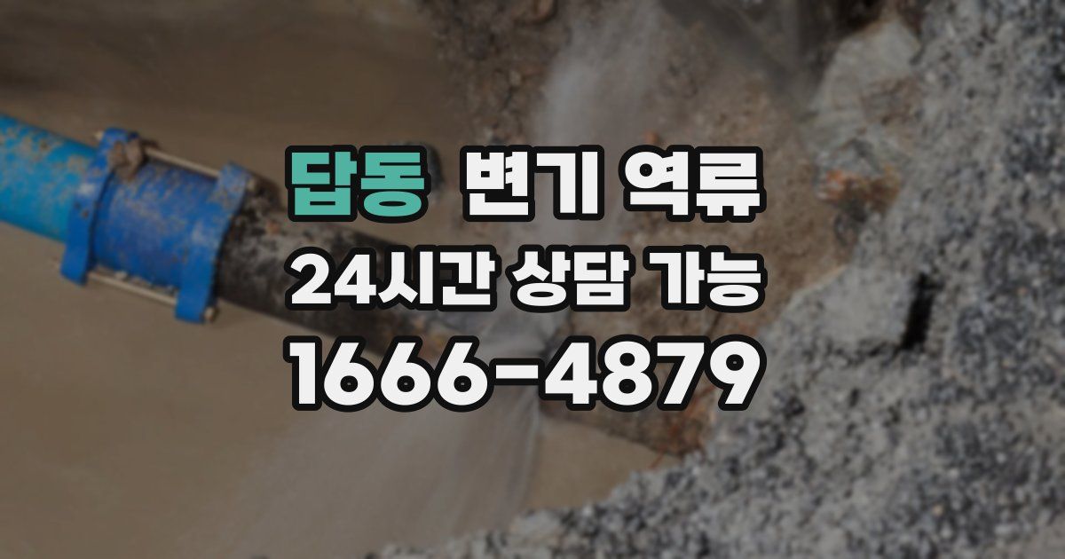 답동 변기 역류