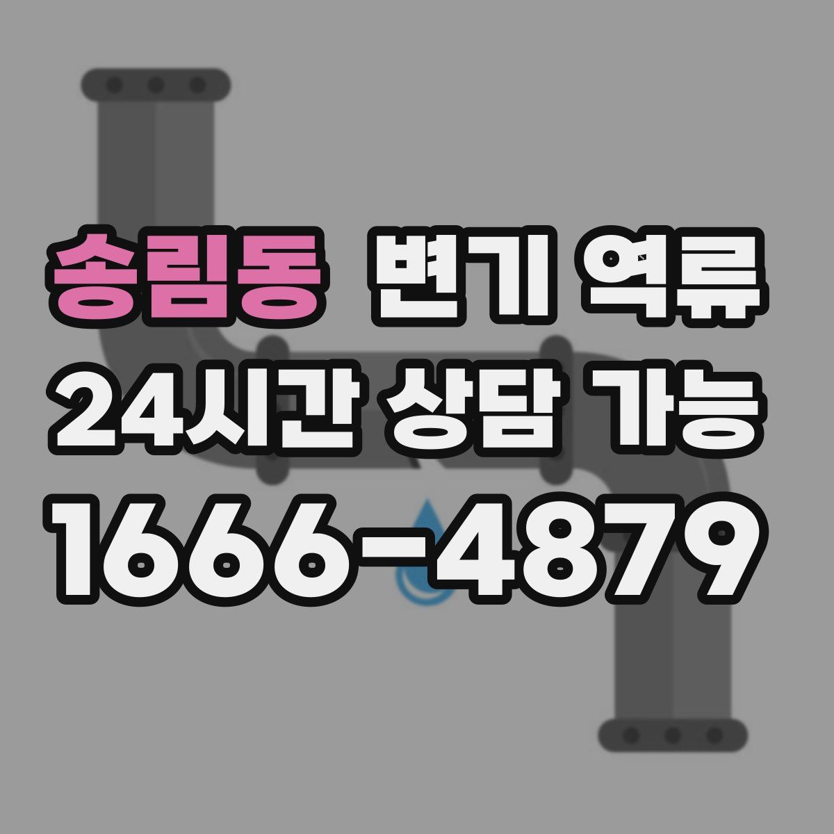 송림동 변기 역류