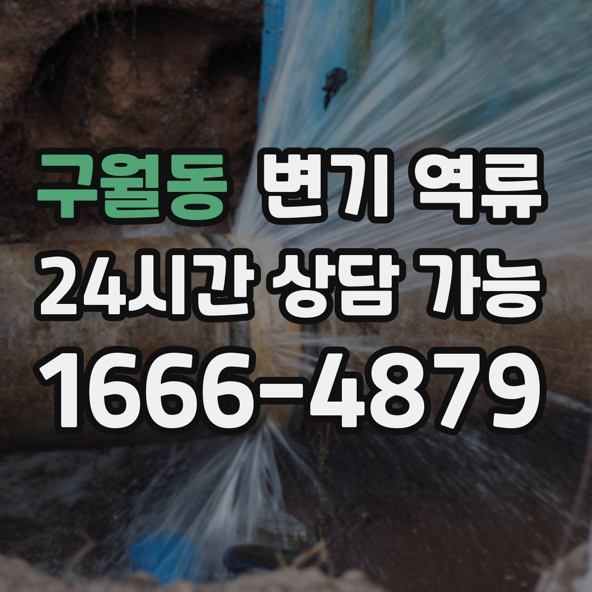 구월동 변기 역류
