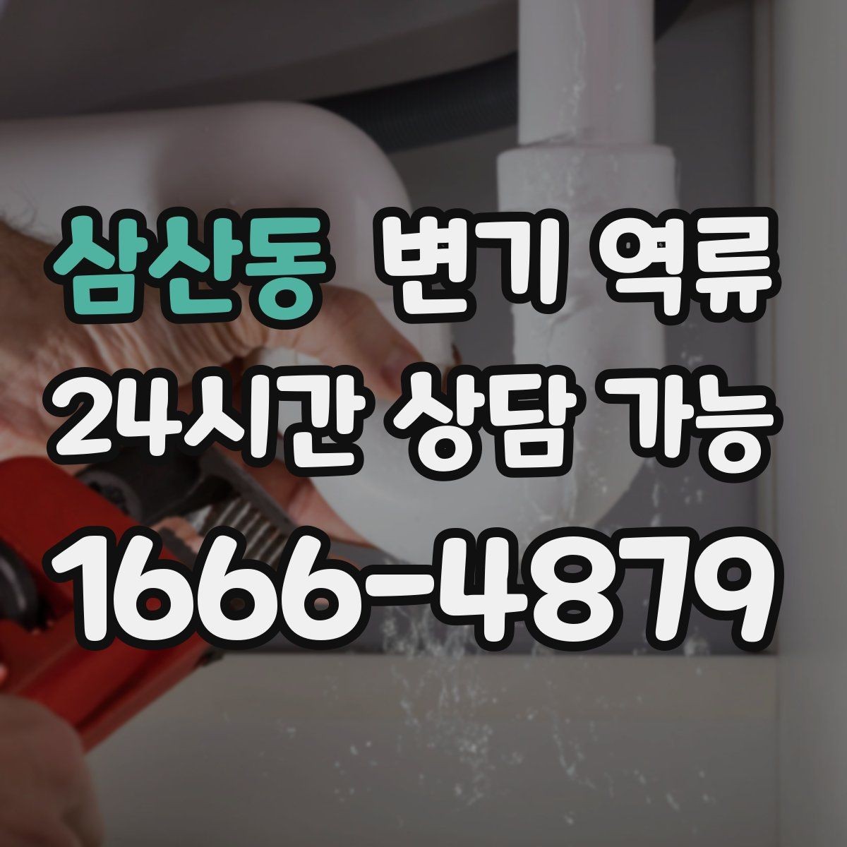 삼산동 변기 역류 아파트에서 공용 수직관 문제일 때 신호