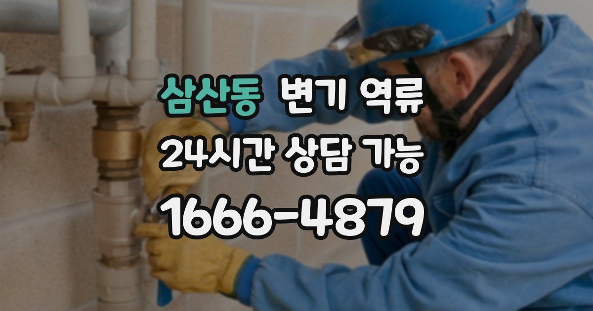 삼산동 변기 역류