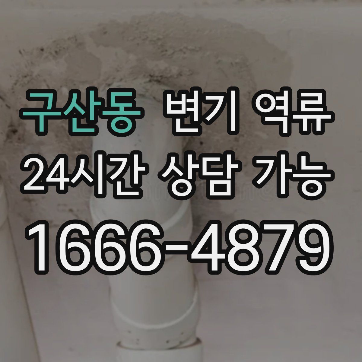 구산동 변기 역류