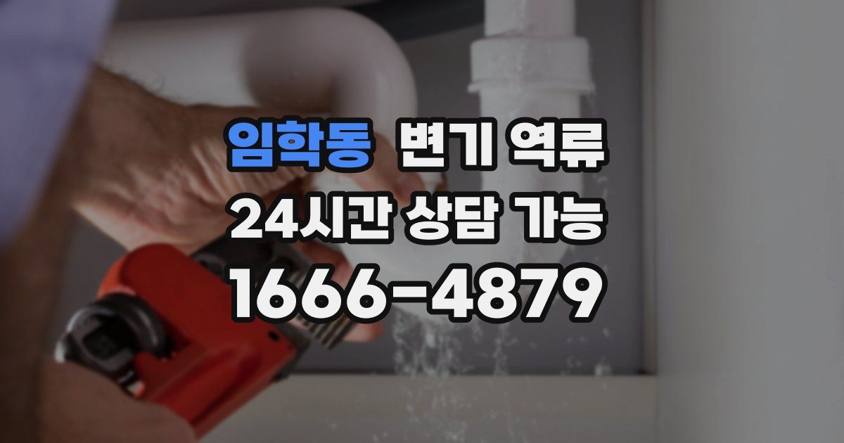 임학동 변기 역류