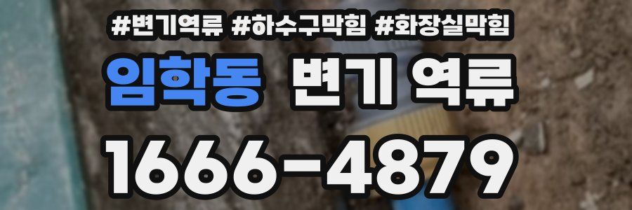 임학동 변기 역류