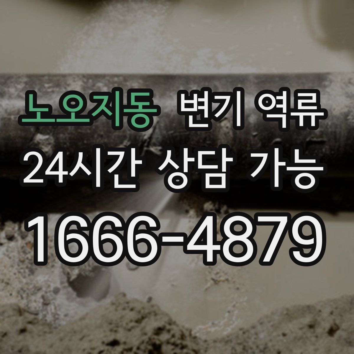 노오지동 변기 역류