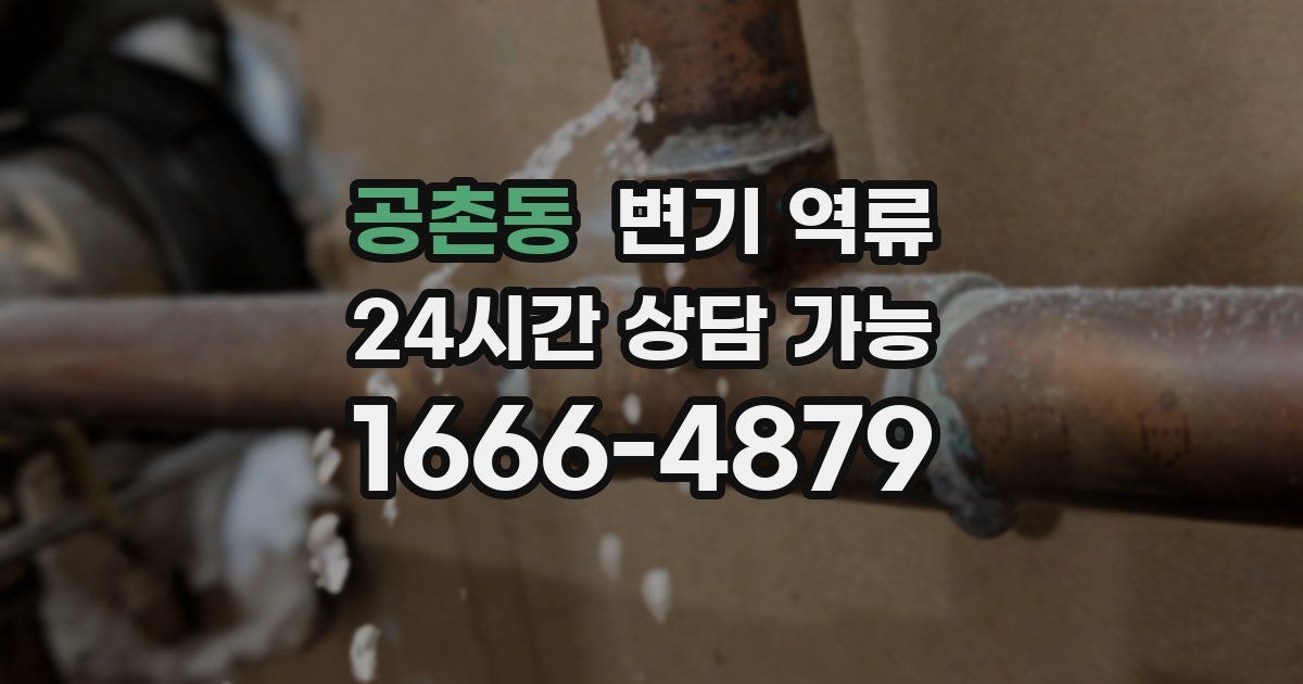 공촌동 변기 역류