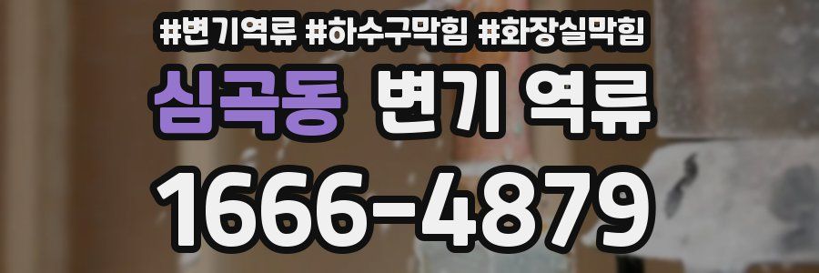 심곡동 변기 역류