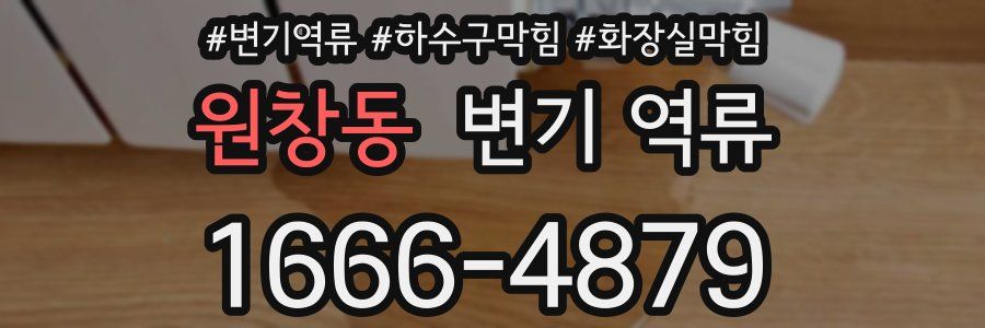 원창동 변기 역류