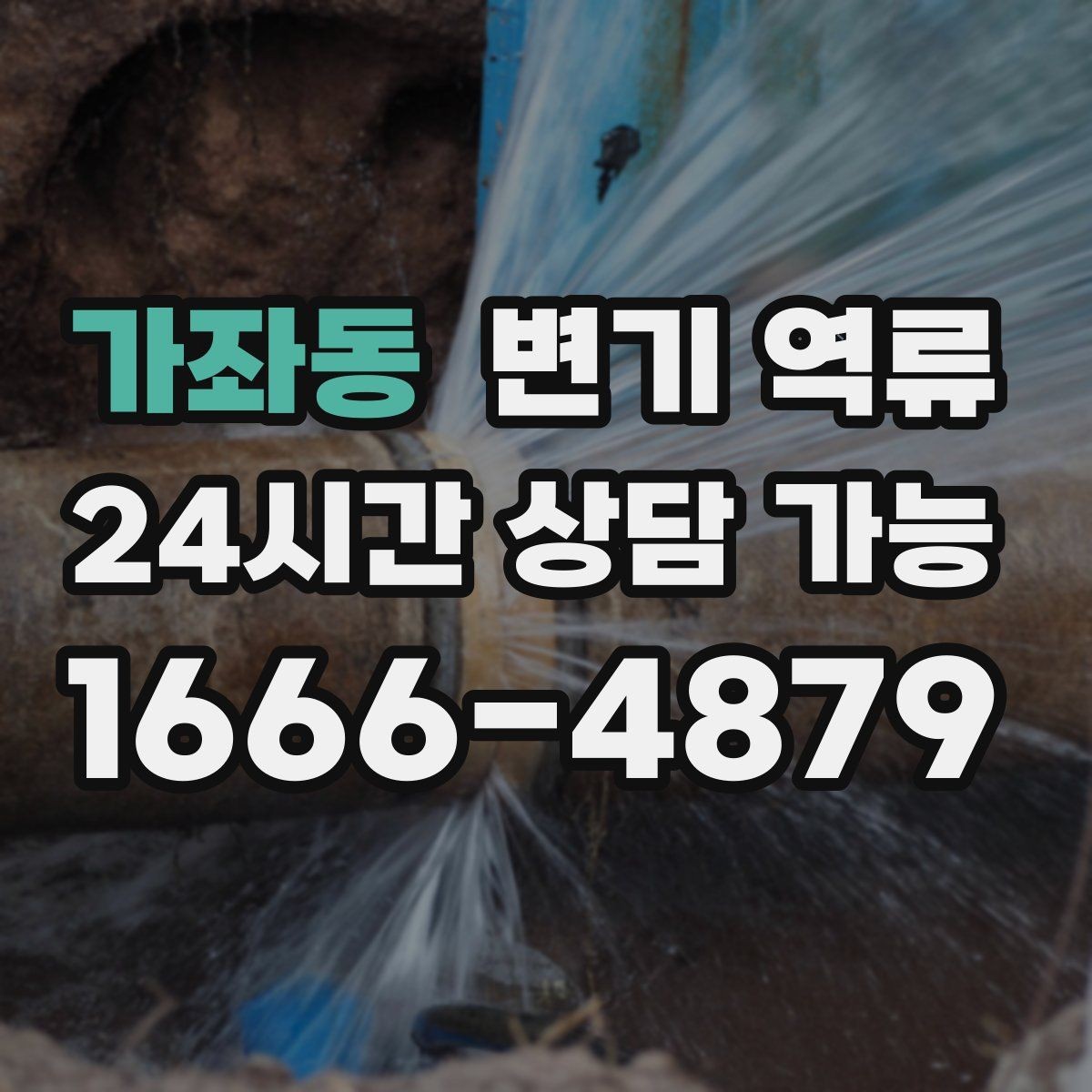 가좌동 변기 역류 한 번 내렸는데 두 번째에 바로 넘치는 이유