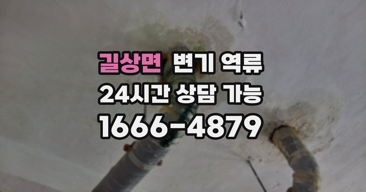 길상면 변기 역류