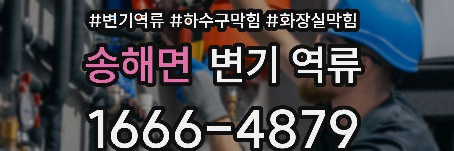 송해면 변기 역류