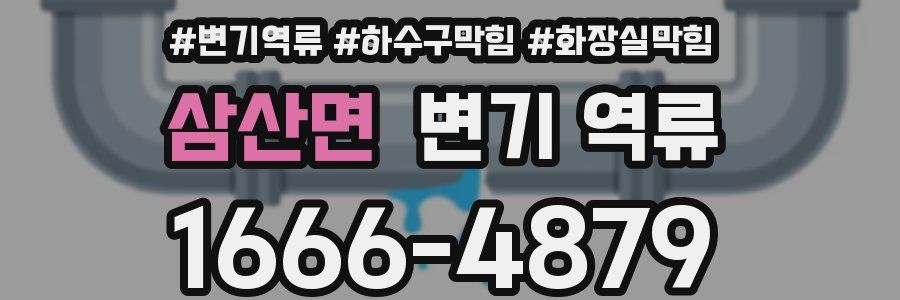 삼산면 변기 역류