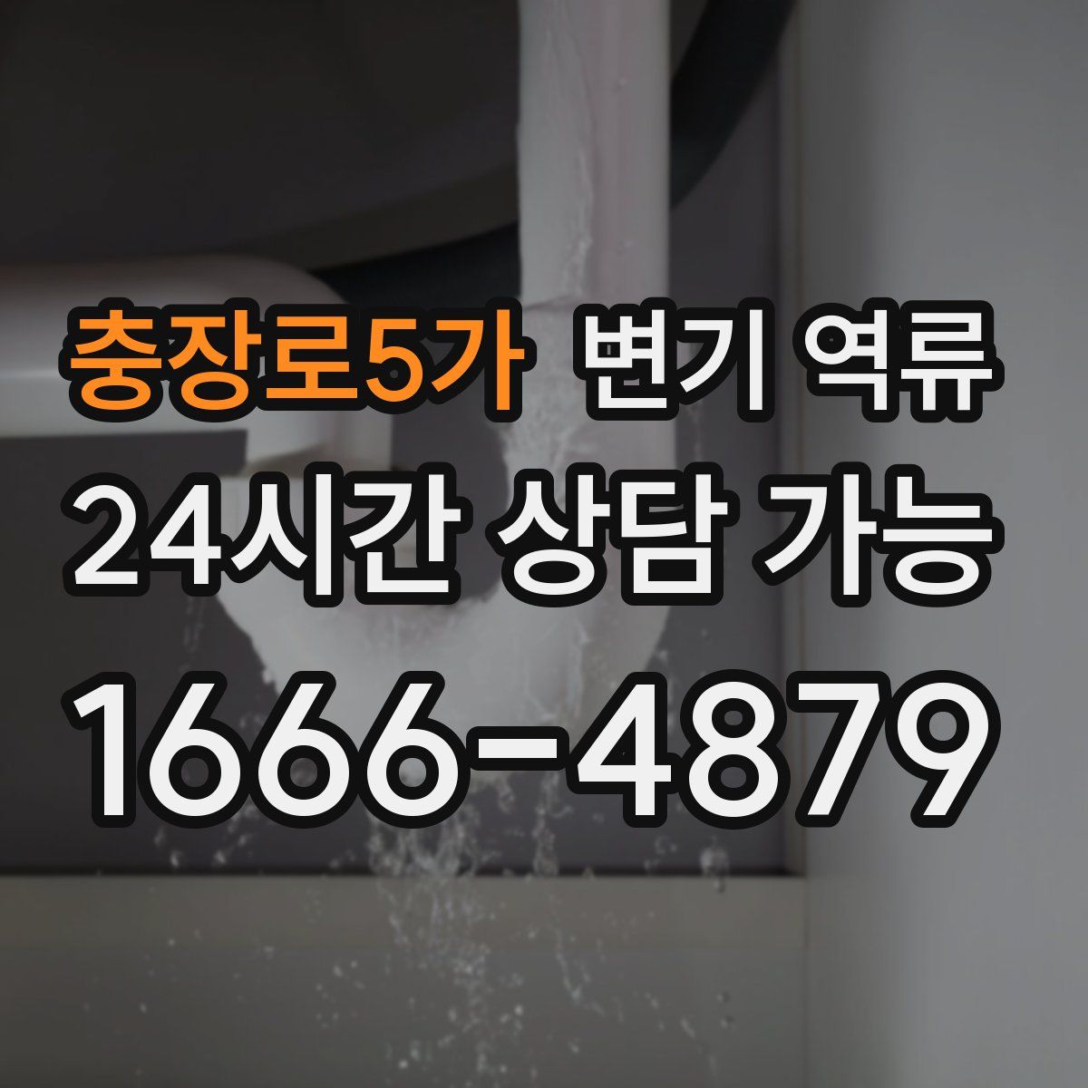 충장로5가 변기 역류