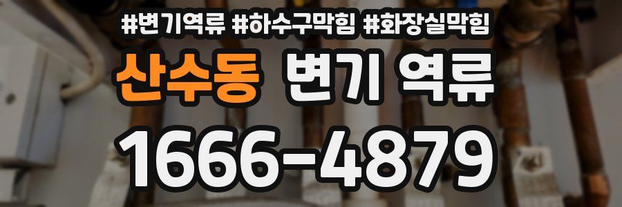 산수동 변기 역류