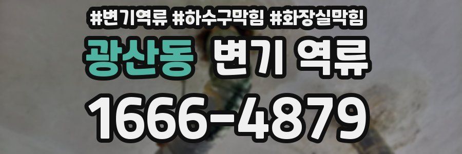 광산동 변기 역류