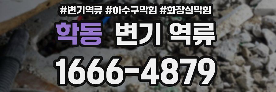 학동 변기 역류