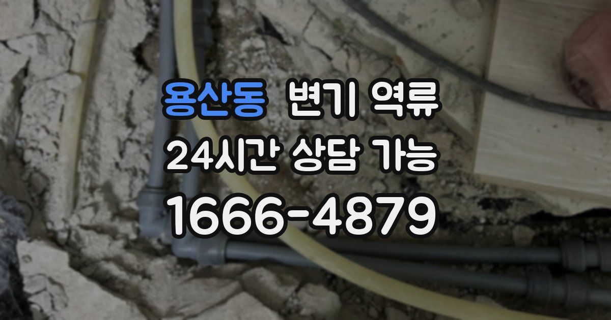 용산동 변기 역류