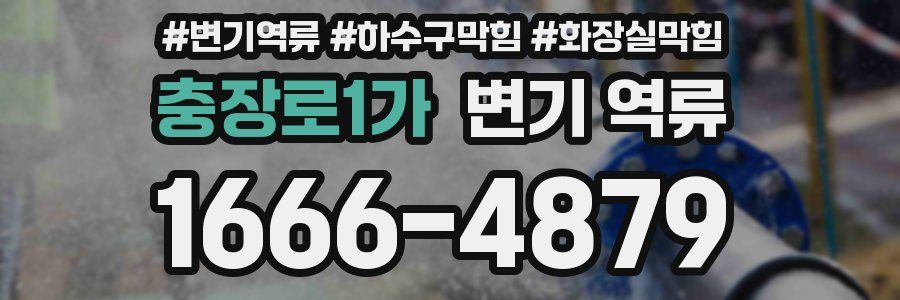 충장로1가 변기 역류