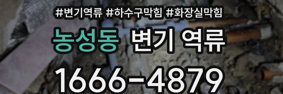 농성동 변기 역류