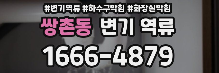 쌍촌동 변기 역류