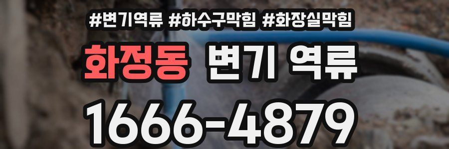 화정동 변기 역류