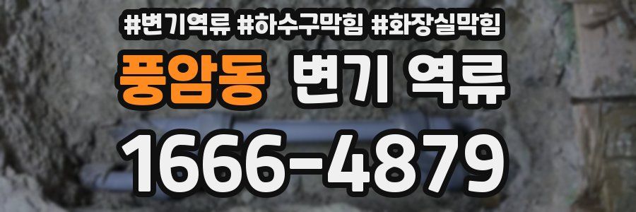 풍암동 변기 역류