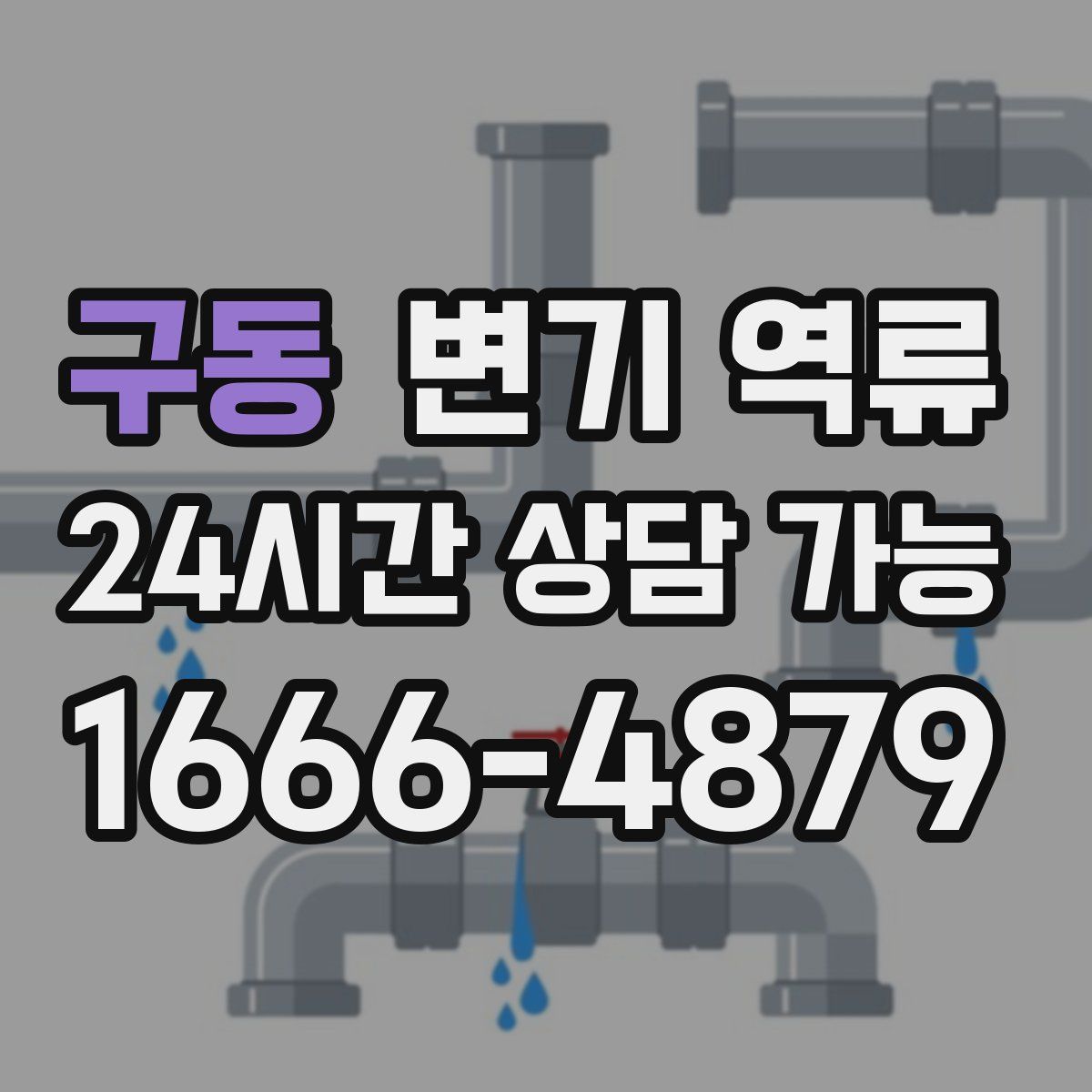 구동 변기 역류