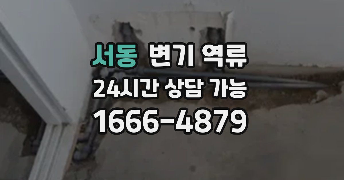 서동 변기 역류